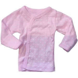 Baby girls preemie Loveable Friends cotton pink long sleeve top nwot pink